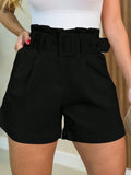 Short Beatriz Linho Com Cinto
