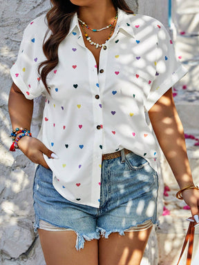Camisa Corações Encantados - Tiffani Moda Feminina