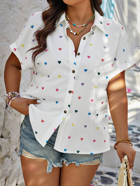 Camisa Corações Encantados - Tiffani Moda Feminina