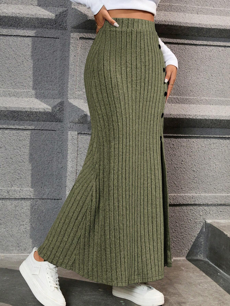 Saia Julieny Cintura Alta - Tiffani Moda Feminina