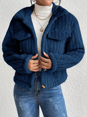 Jaqueta Monier de Pelúcia - Tiffani Moda Feminina