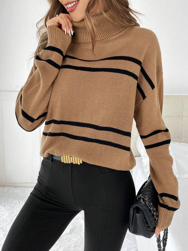 Suéter Essencial de Gola Alta - Tiffani Moda Feminina