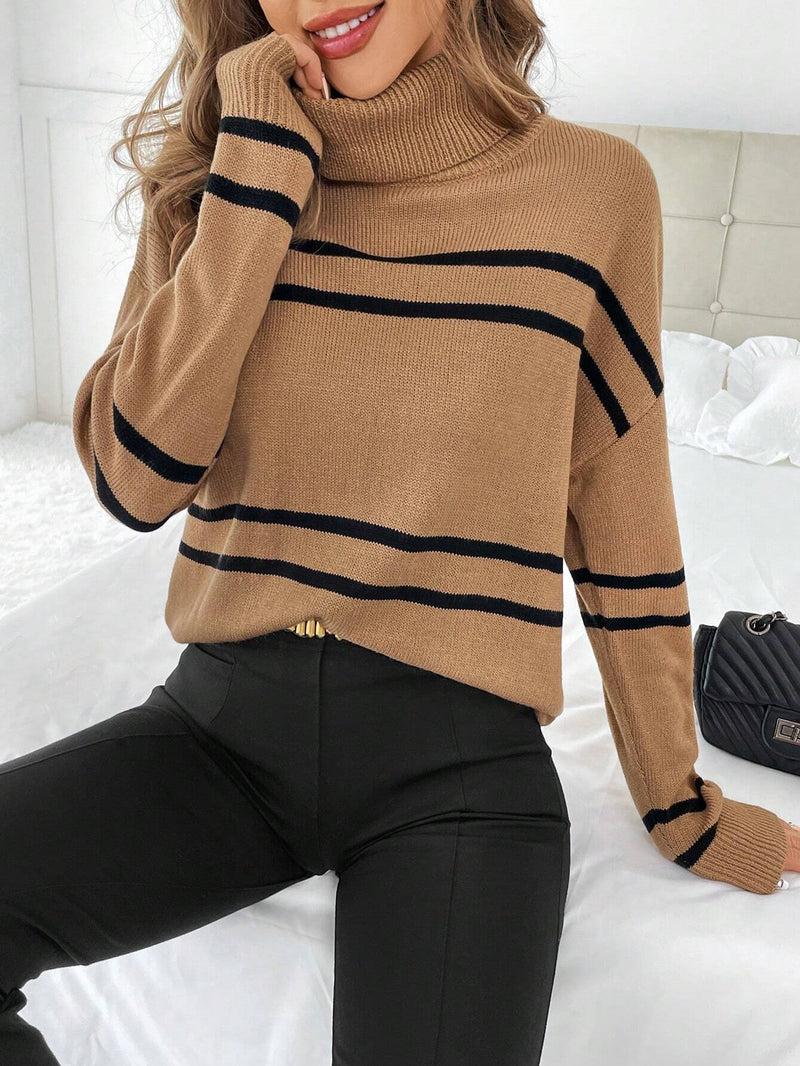 Suéter Essencial de Gola Alta - Tiffani Moda Feminina