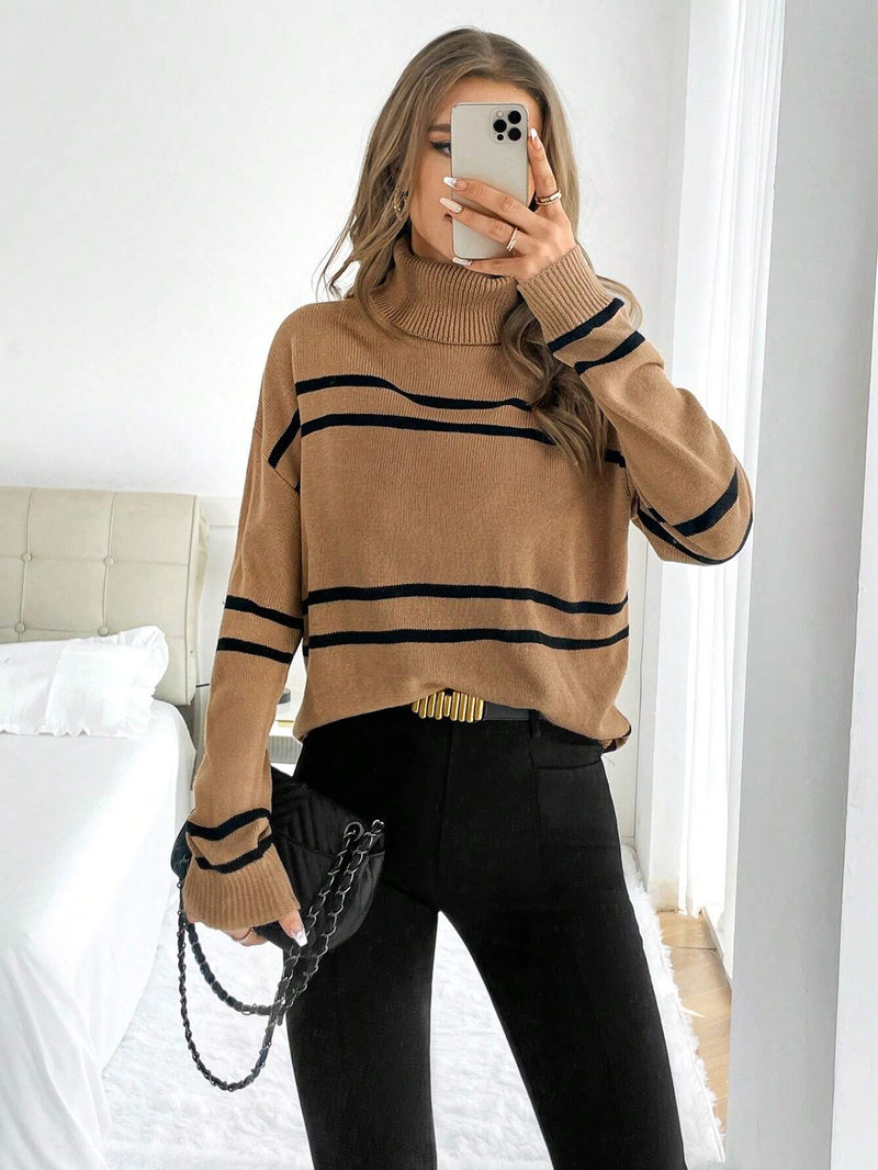 Suéter Essencial de Gola Alta - Tiffani Moda Feminina