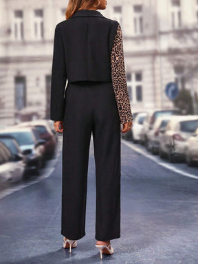 Conjunto Belly Blazer E Calça Com Estampa - Tiffani Moda Feminina
