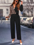 Conjunto Belly Blazer E Calça Com Estampa - Tiffani Moda Feminina