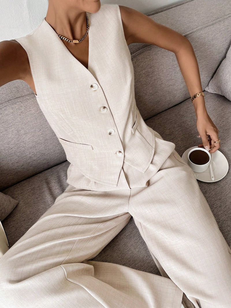 Conjunto Julia Colete e Calça