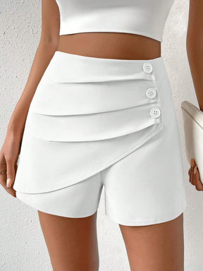 Shorts Mayaa com Detalhe Frente Pregueada - Tiffani Moda Feminina