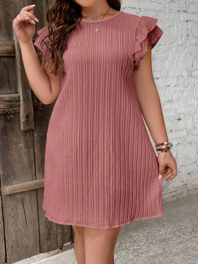 Vestido Francy Plus-Size Acabamento De Babados - Tiffani Moda Feminina