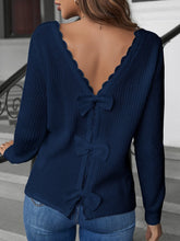 Suéter Every Com Detalhe Em Renda Guipure Laço Nas Costas - Tiffani Moda Feminina