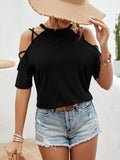 Camiseta Casual Chic De Alça - Tiffani Moda Feminina