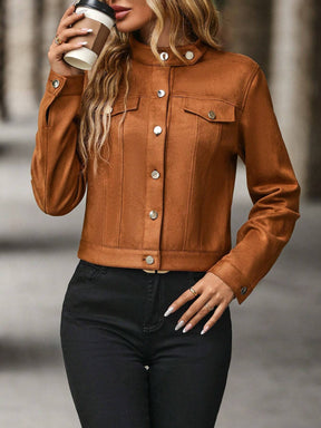 Jaqueta Crop Modelagem - Tiffani Moda Feminina