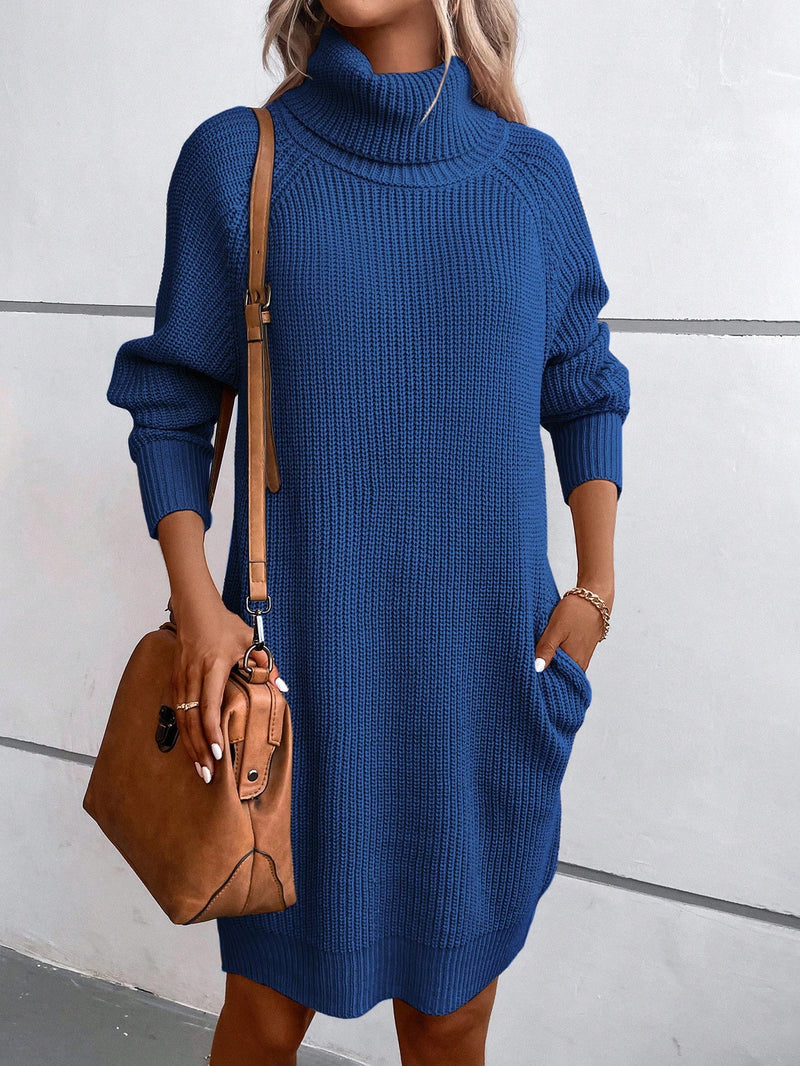 Vestido Monik De Tricô Gola Alta