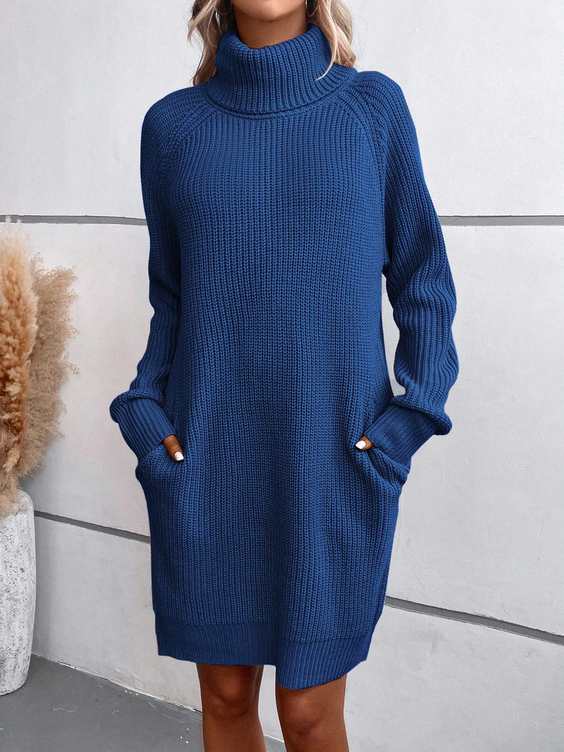 Vestido Monik De Tricô Gola Alta