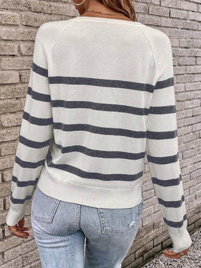 Suéter Prieê Listrado - Tiffani Moda Feminina