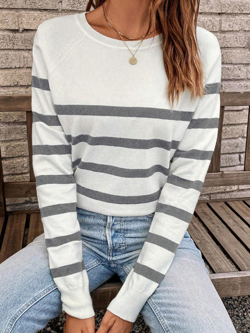 Suéter Prieê Listrado - Tiffani Moda Feminina