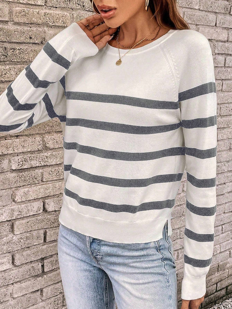 Suéter Prieê Listrado - Tiffani Moda Feminina