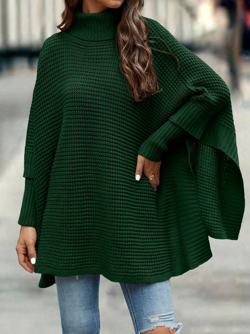 Poncho Beatrys gola alta manga