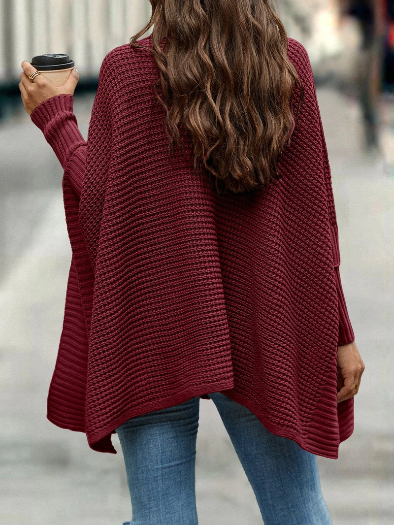 Poncho Beatrys gola alta manga