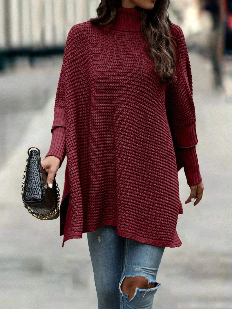 Poncho Beatrys gola alta manga