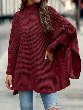 Poncho Beatrys gola alta manga