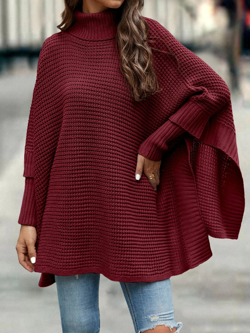 Poncho Beatrys gola alta manga