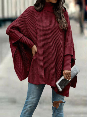 Poncho Beatrys gola alta manga