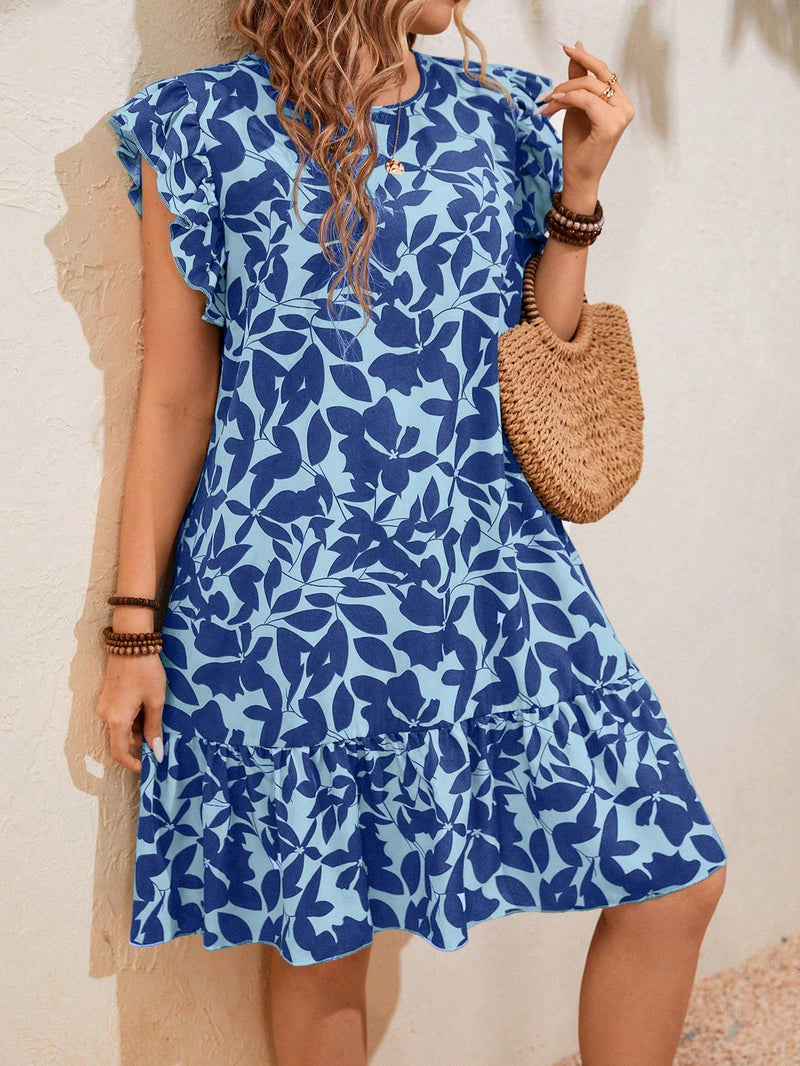 Vestido Plus Size Com Estampa Allover