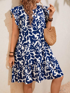 Vestido Plus Size Com Estampa Allover - Tiffani Moda Feminina