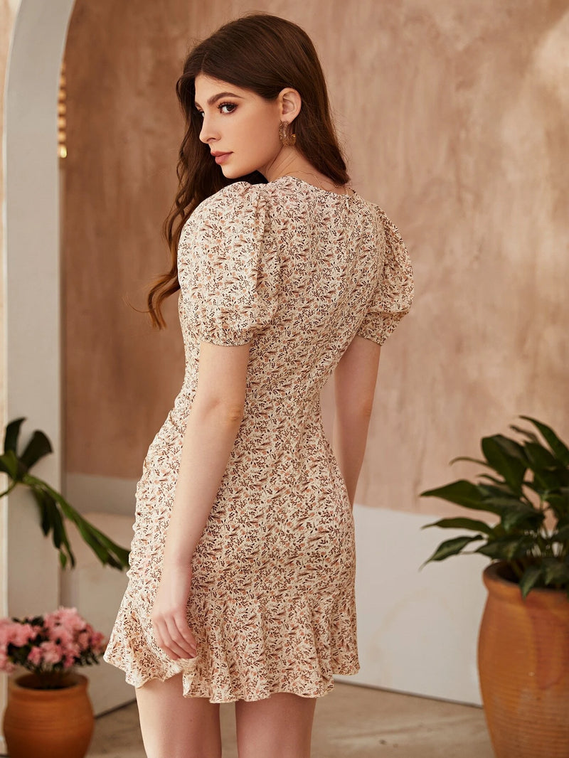 Vestido Bohêmia Floral - Tiffani Moda Feminina
