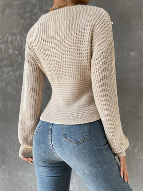 Blusa Pérolas com Ombro caído
