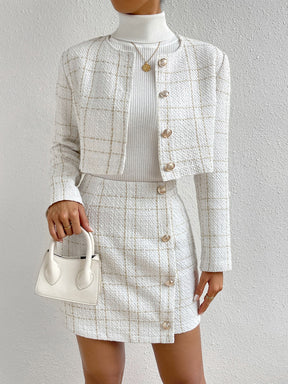 Jaqueta cropped Mel E Saia