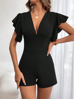 Macacão Sintonia manga de borboleta - Tiffani Moda Feminina