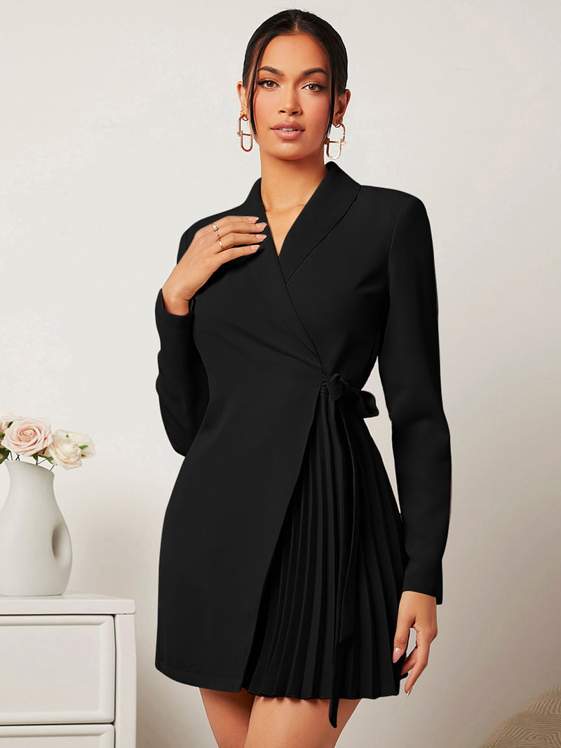 Vestido Blazer Julien Plissado