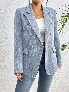 Blazer Julien De Duplo-breasted Com Gola Dobrada