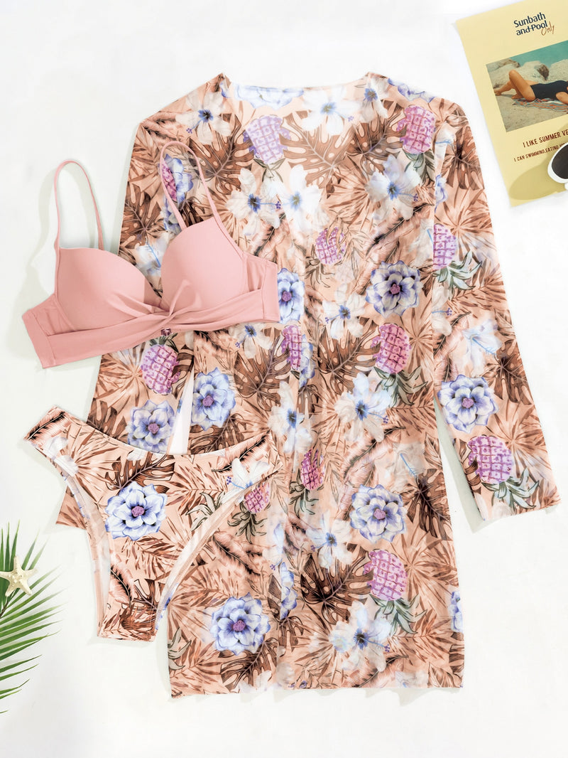 Bikini Jeovani com Estampa Tropical