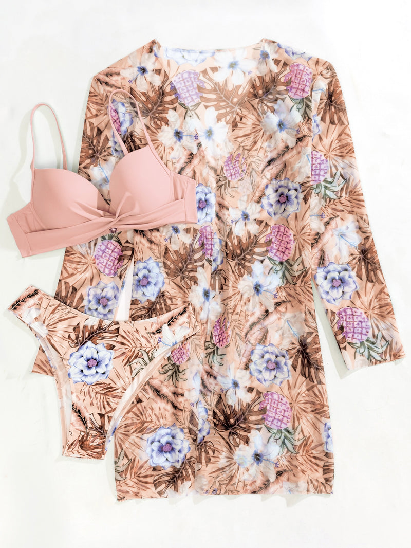 Bikini Jeovani com Estampa Tropical