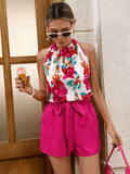 Conjunto Emily De Duas Peças Com Estampa Floral Tropical