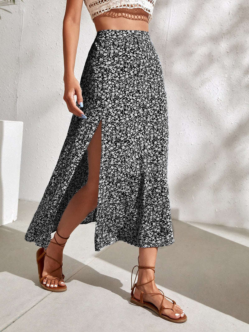 Saia Florzinhas Melly - Tiffani Moda Feminina