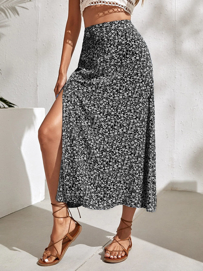 Saia Florzinhas Melly - Tiffani Moda Feminina