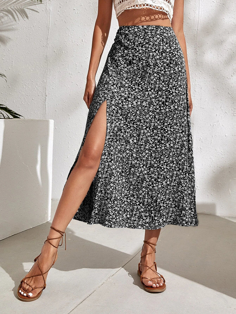 Saia Florzinhas Melly - Tiffani Moda Feminina