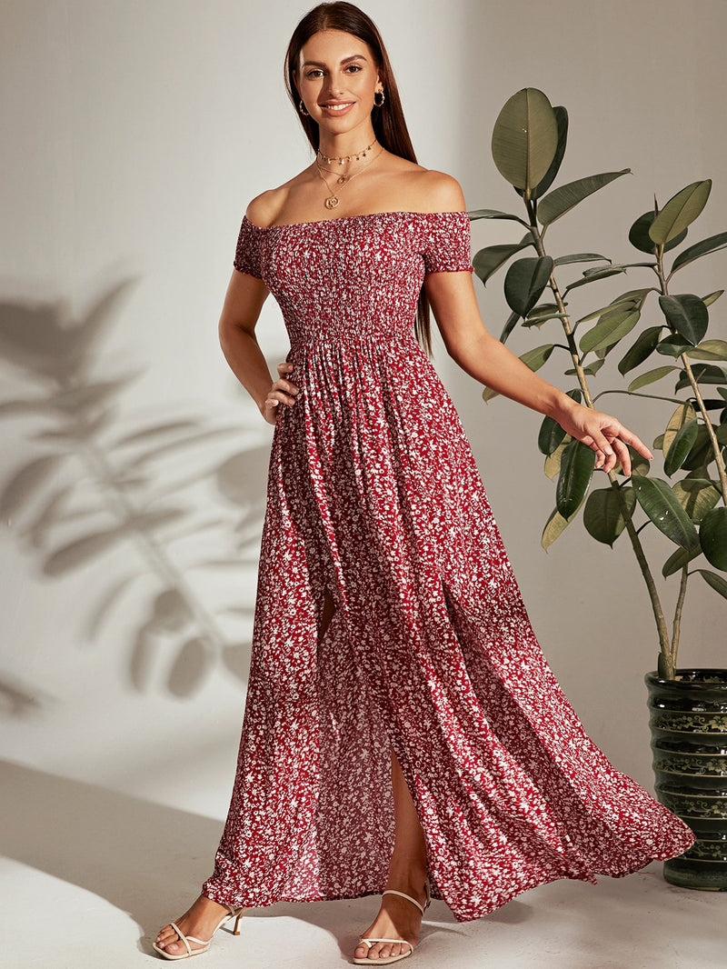 Vestido Lexa Floral Abertura Lateral