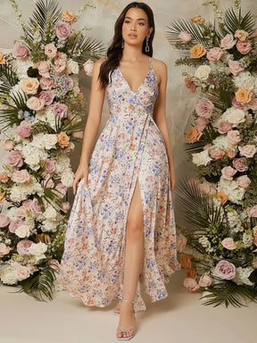 Vestido Elegância Floral - Tiffani Moda Feminina