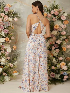 Vestido Elegância Floral - Tiffani Moda Feminina