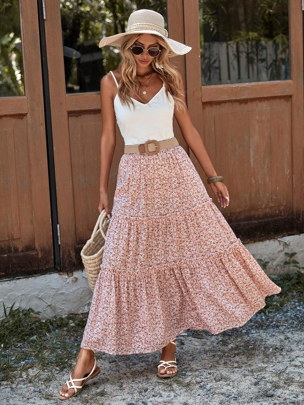 Saias Floral Encantada - Tiffani Moda Feminina