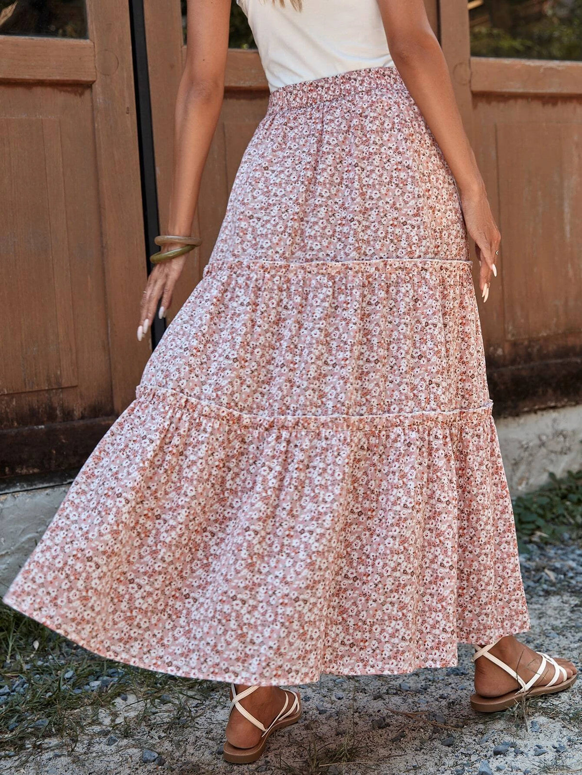Saias Floral Encantada - Tiffani Moda Feminina