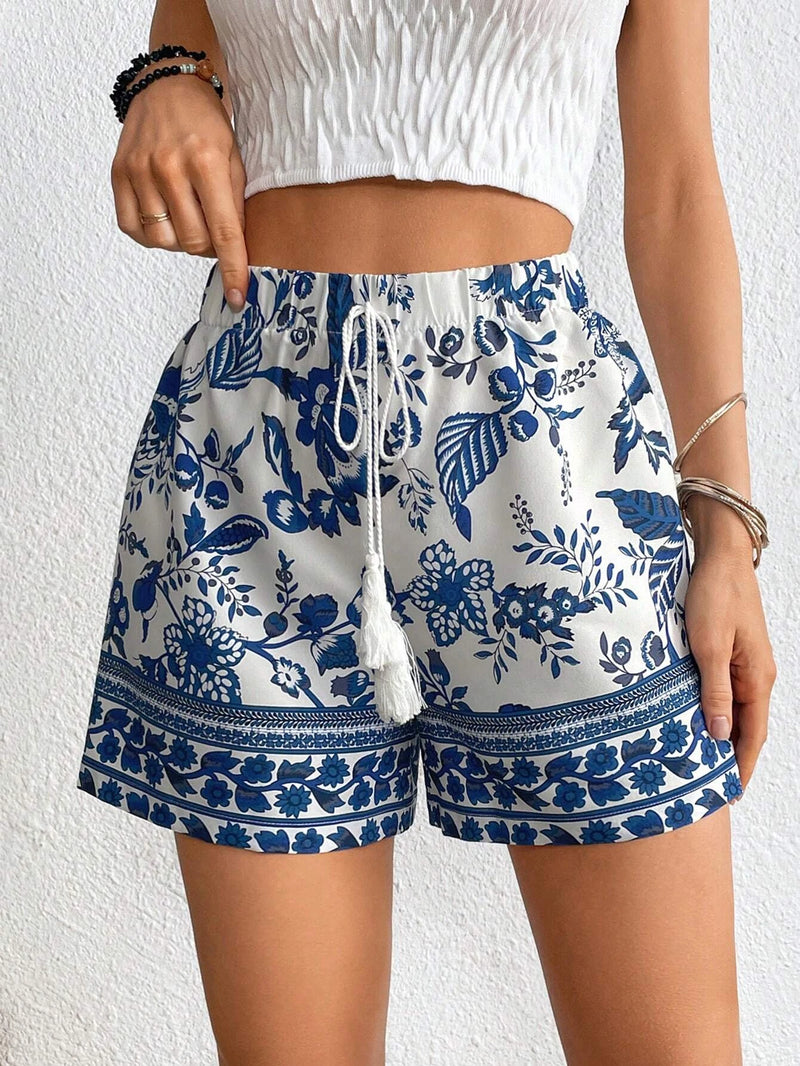 Shorts Byann Encantado Floral - Tiffani Moda Feminina