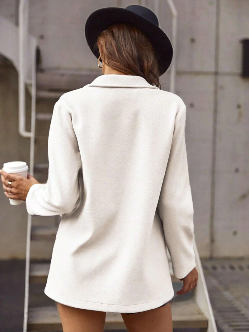 Sobretudos Francy Gola Lapela Trespassado - Tiffani Moda Feminina
