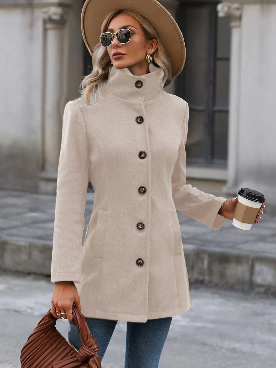 Casaco Grazy Com Botões - Tiffani Moda Feminina