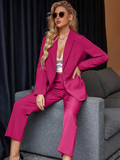 Blazer & calças Larissa com Botão Frontal - Tiffani Moda Feminina